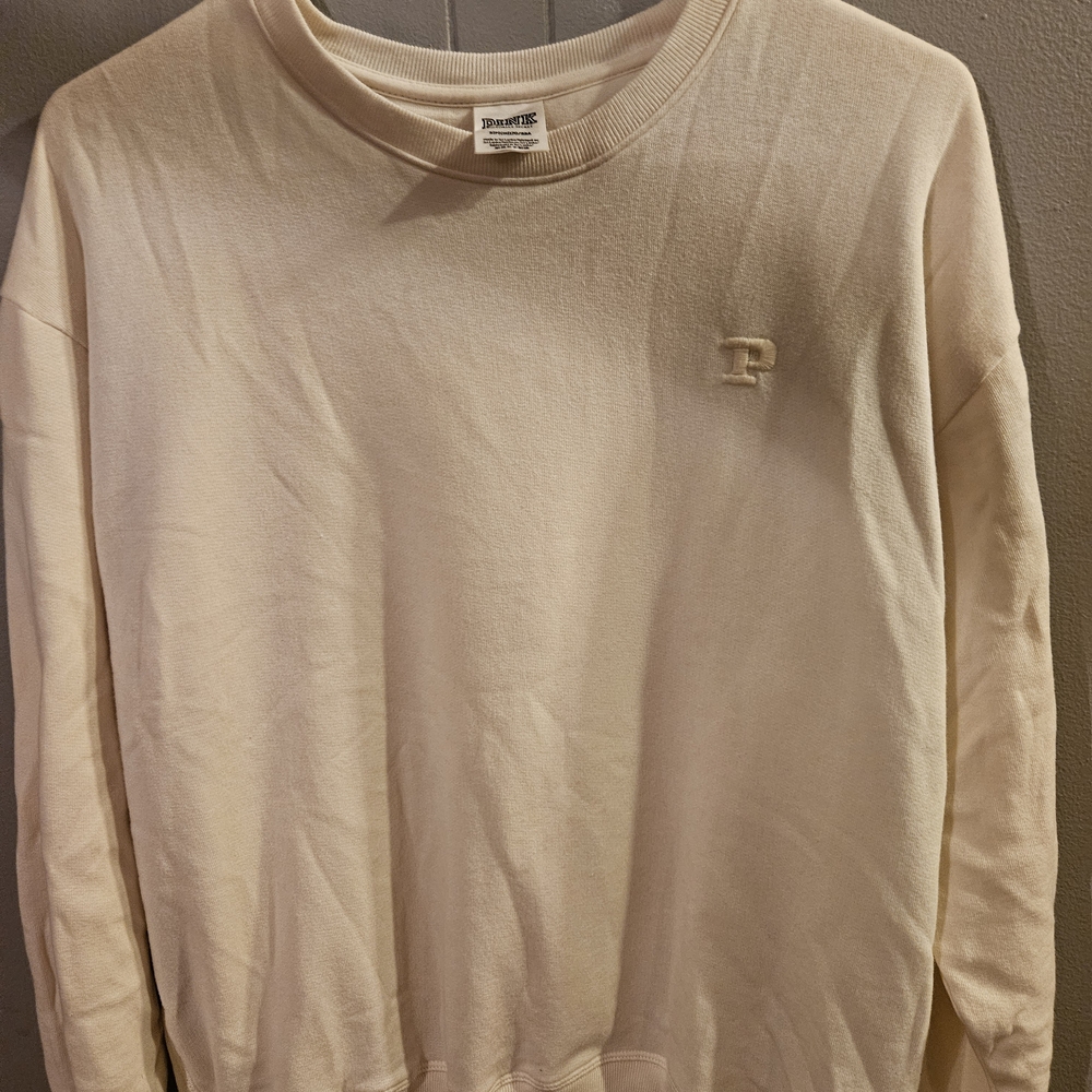 PINK Victoria's Secret Cream Crewneck Sweater